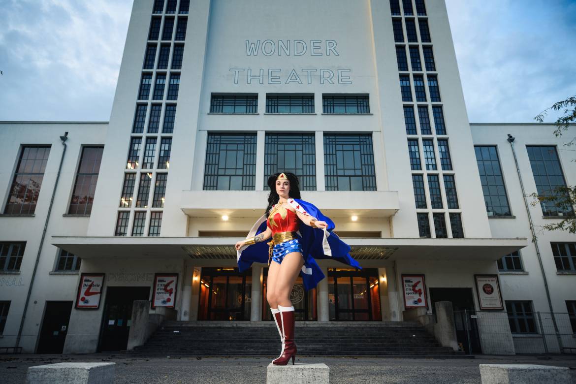 Floriane Rousseau en Wonder Woman (photo : Aurélien Audy).